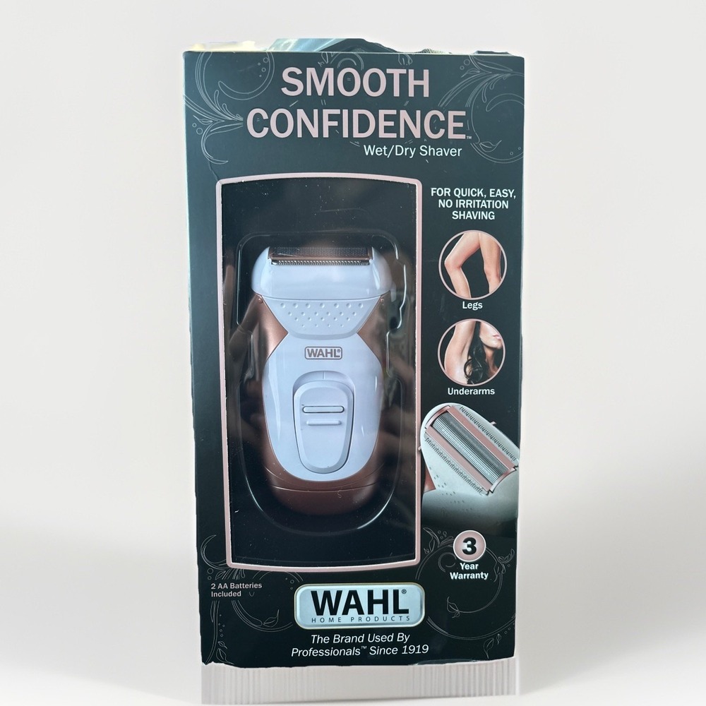 WAHL Smooth Confidence Shaver Wet & Dry Waterproof Cordless Ladies (7905) New
